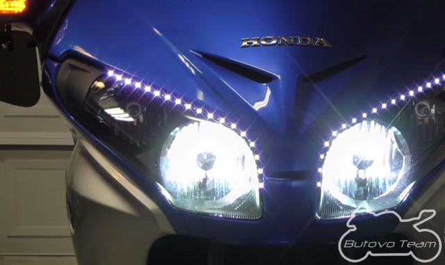 Установка светодиодной подсветки на Honda Goldwing