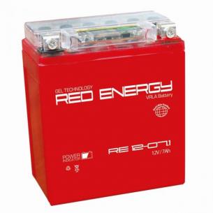 Мото аккумулятор Red Energy RE 1207.1 / YTX7L-BS
